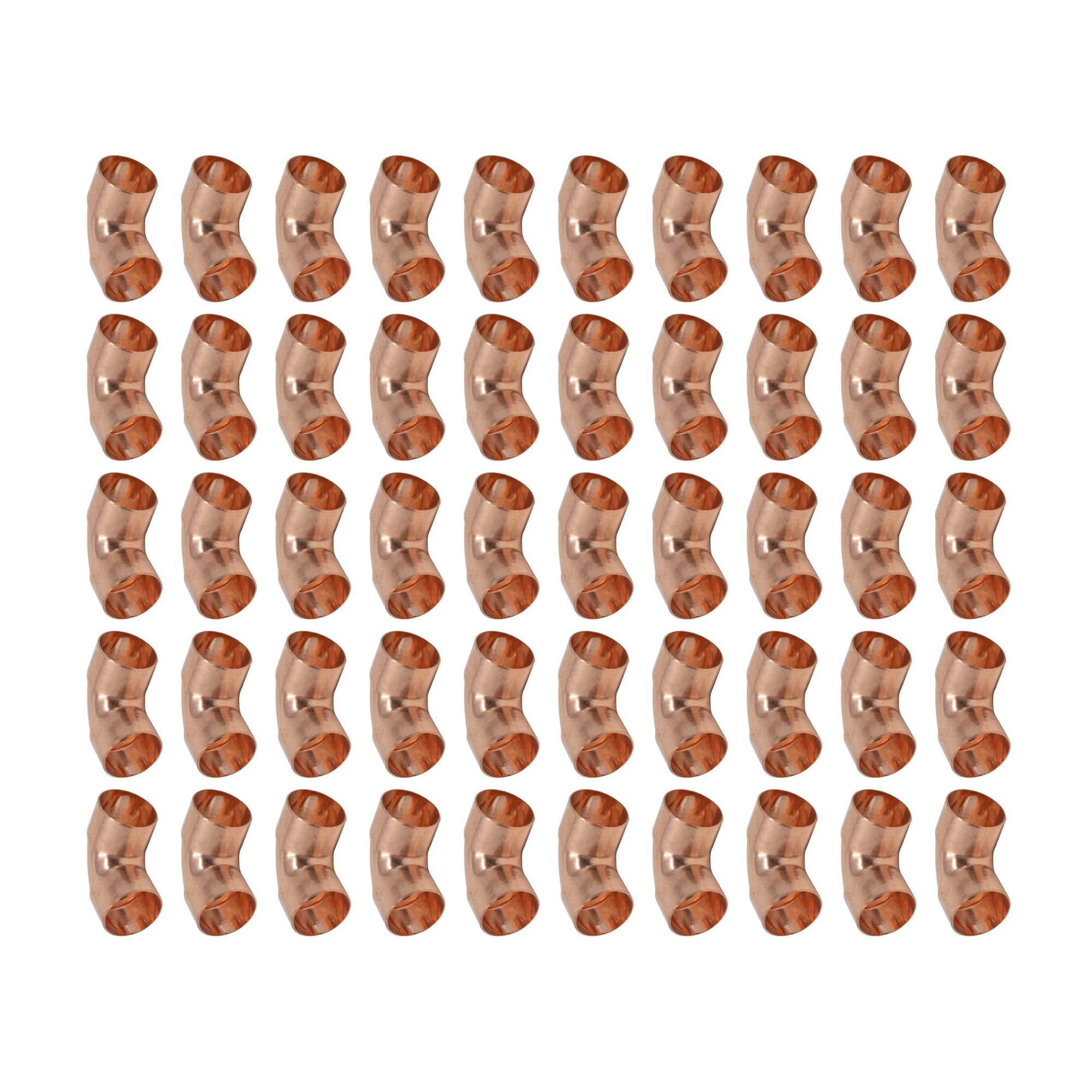 HULTHOR 15mm End Feed Copper Elbow – 90° Copper Pipe Elbow Fitting for 15mm Copper Pipe – Solder Plumbing Fitting for Heating & Water Systems – WRAS Approved Trade Pack (25 Pack / 50 Pack) (50)