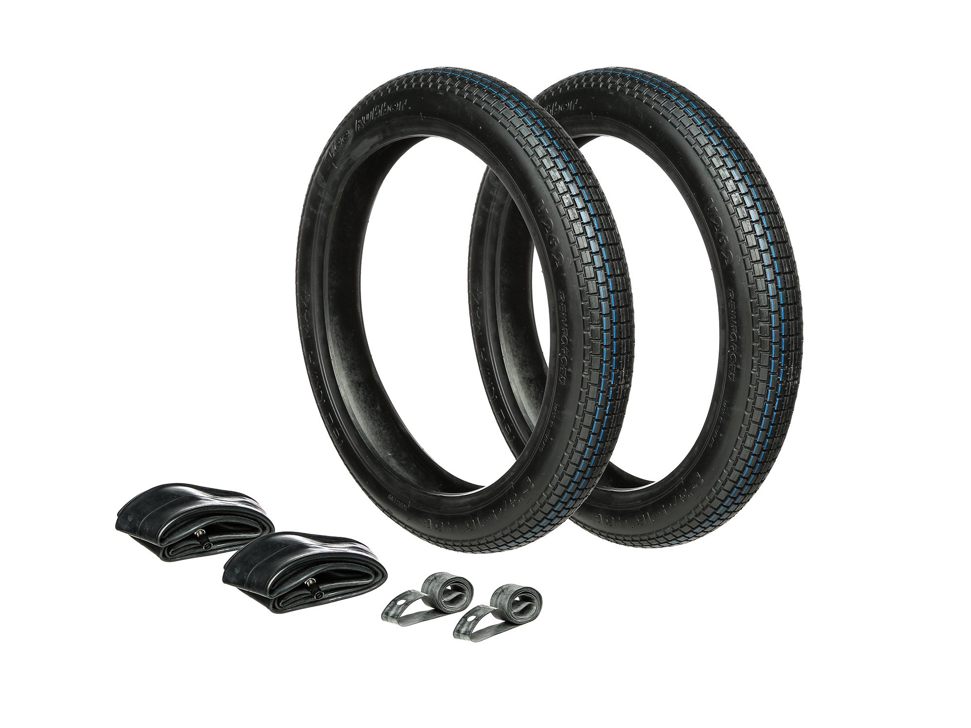 Set: 2x Reifen 2.75 x 16 Vee Rubber VRM262 + 2x Schläuche + 2x Felgenband
