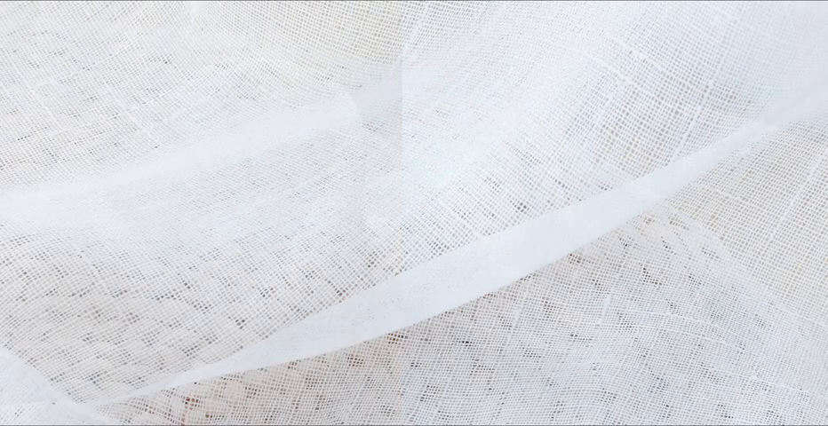 faux linen textured semi sheer curtains anti-rust grommets