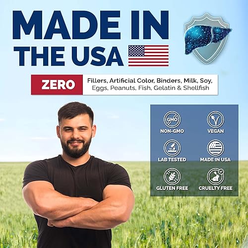 Miniatura 7 de Blackbull Liver Cleanse Detox & Repair - Suplemento de apoyo hepático a base de hierbas con cardo mariano raíz de diente de león, cúrcuma y extracto