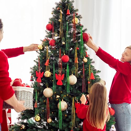 Vista 21 de MTLEE 3000 hebras de decoración para árbol de Navidad, guirnalda de oropel iridiscente, carámbanos de flecos de papel de aluminio para Navidad