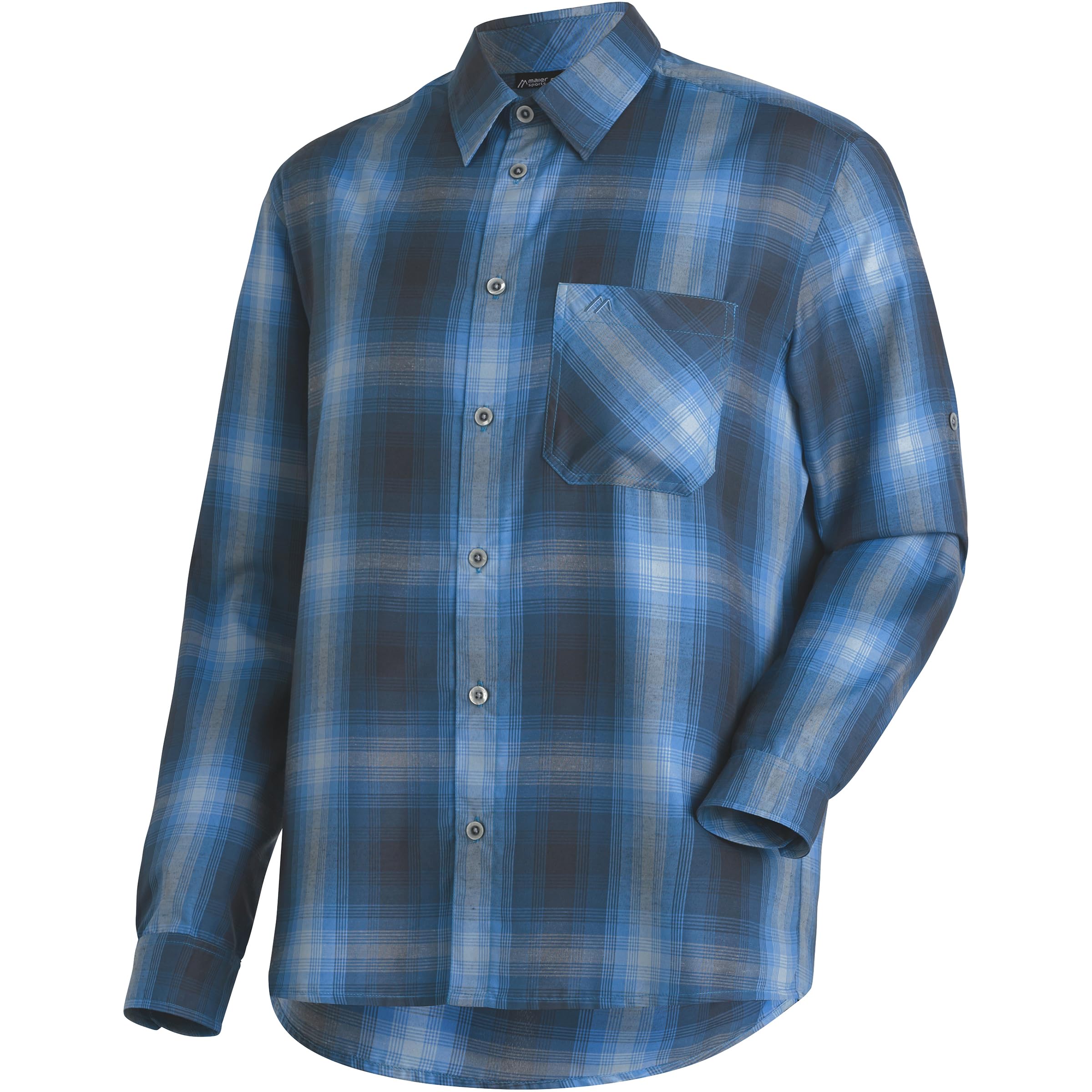 Maier Sports Claas Ombre Blue/Blue Check, Blu 3022, 64