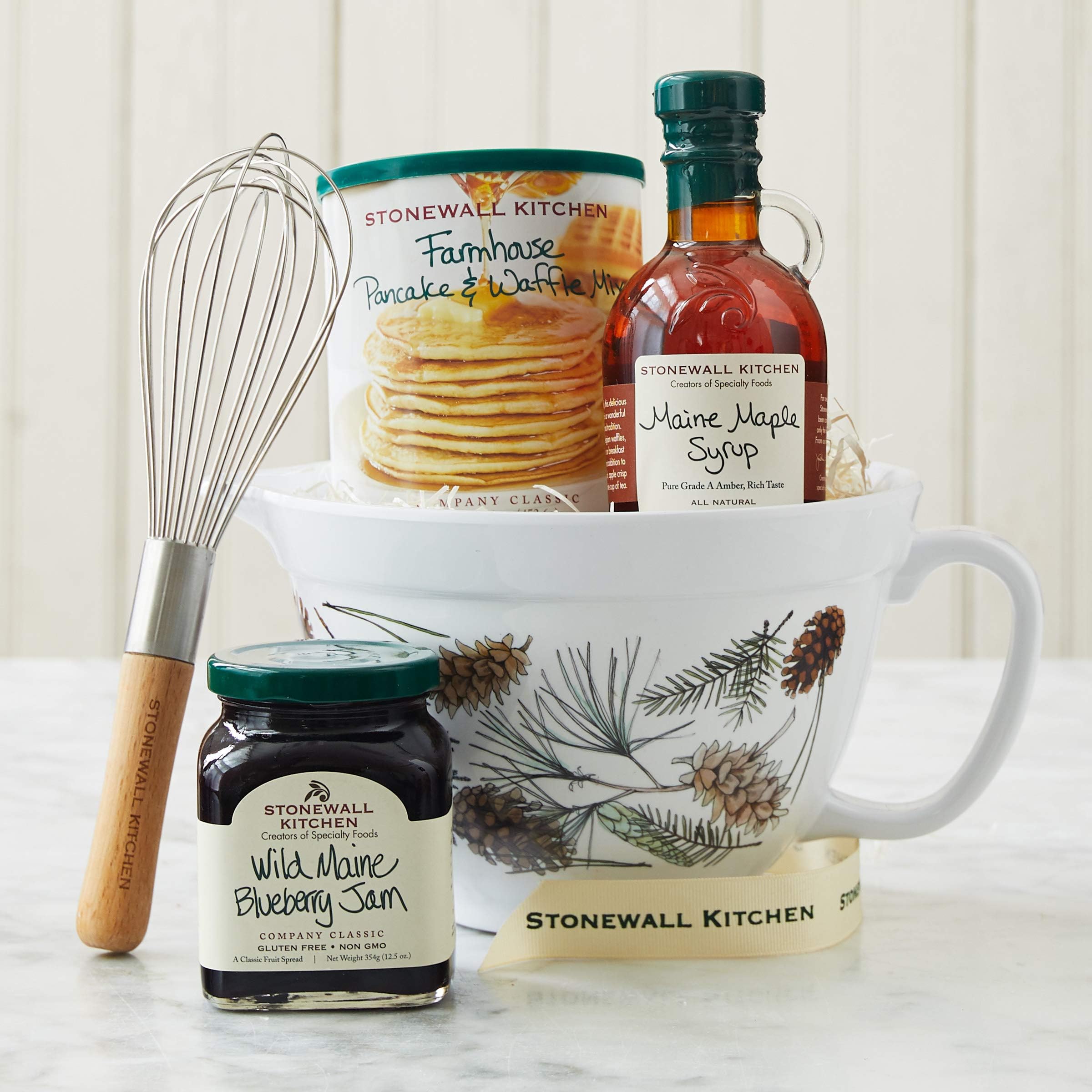 Amazon.com: Stonewall Kitchen Maine Morning Batter Bowl Gift (5 Piece ...