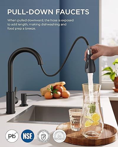 Vista 34 de FORIOUS - Llave de fregadero de acero inoxidable para cocina B07Y4Y88Y6