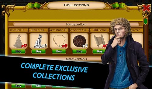Mystery Society - Relic Match: The Lost Jewel Mystery - A New And Free Match 3 Game Filled With Puzzles And Adventure! (Kindle Fire Tablet Version - No Wifi Needed To Play!) #TOP6
