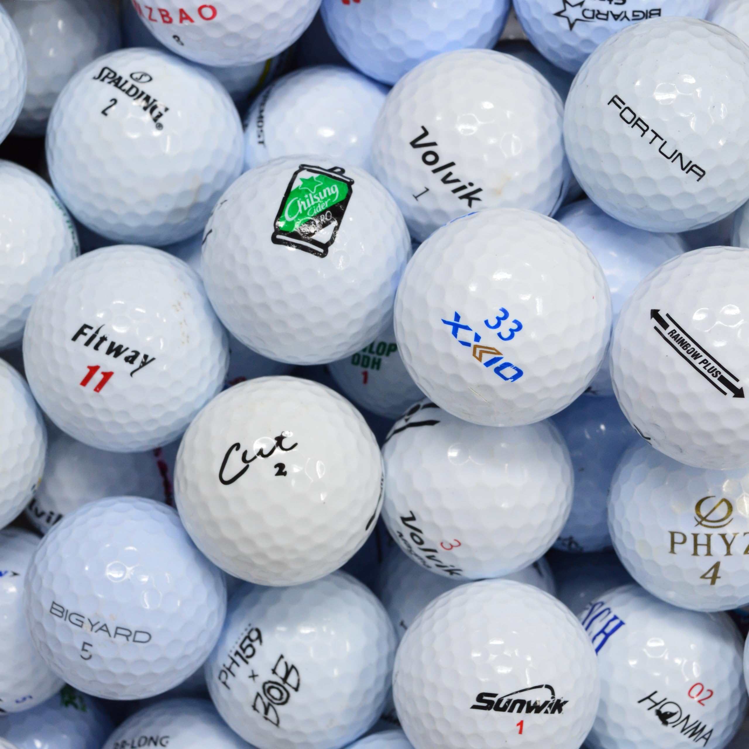 Second Chance Golf Lakeballs, Gemischt Distance Golf Balls, Recycelte Grade A Weiße, Gebrauchte Golfbälle für Alle Golfer