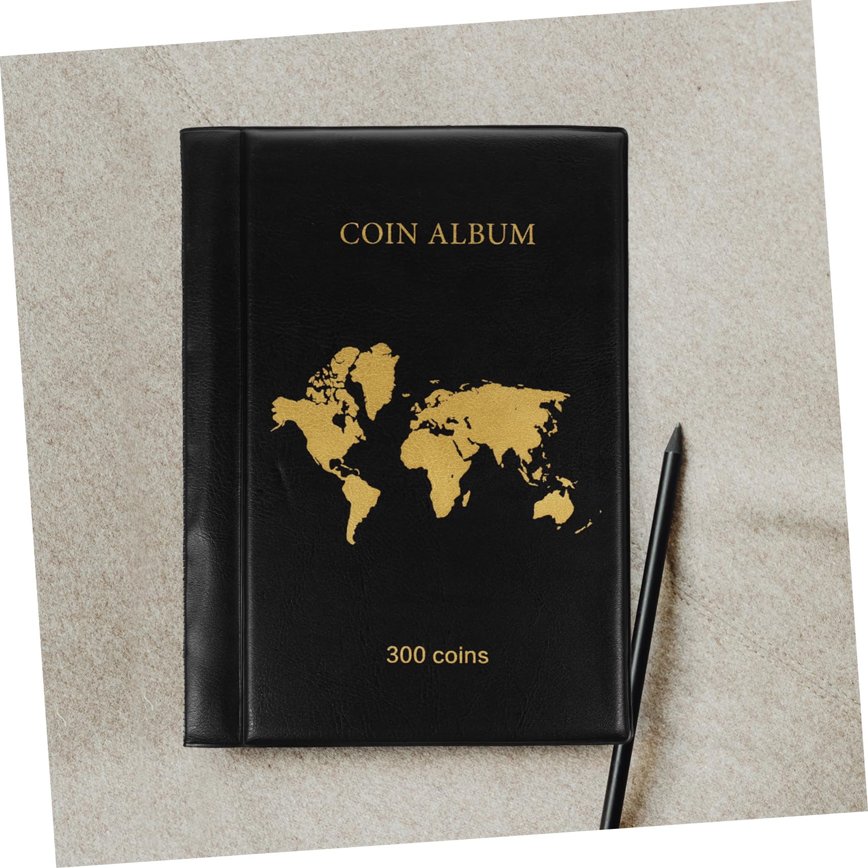 FRCOLOR Álbum de Coleccionista de Monedas 300 Bolsillos en PU