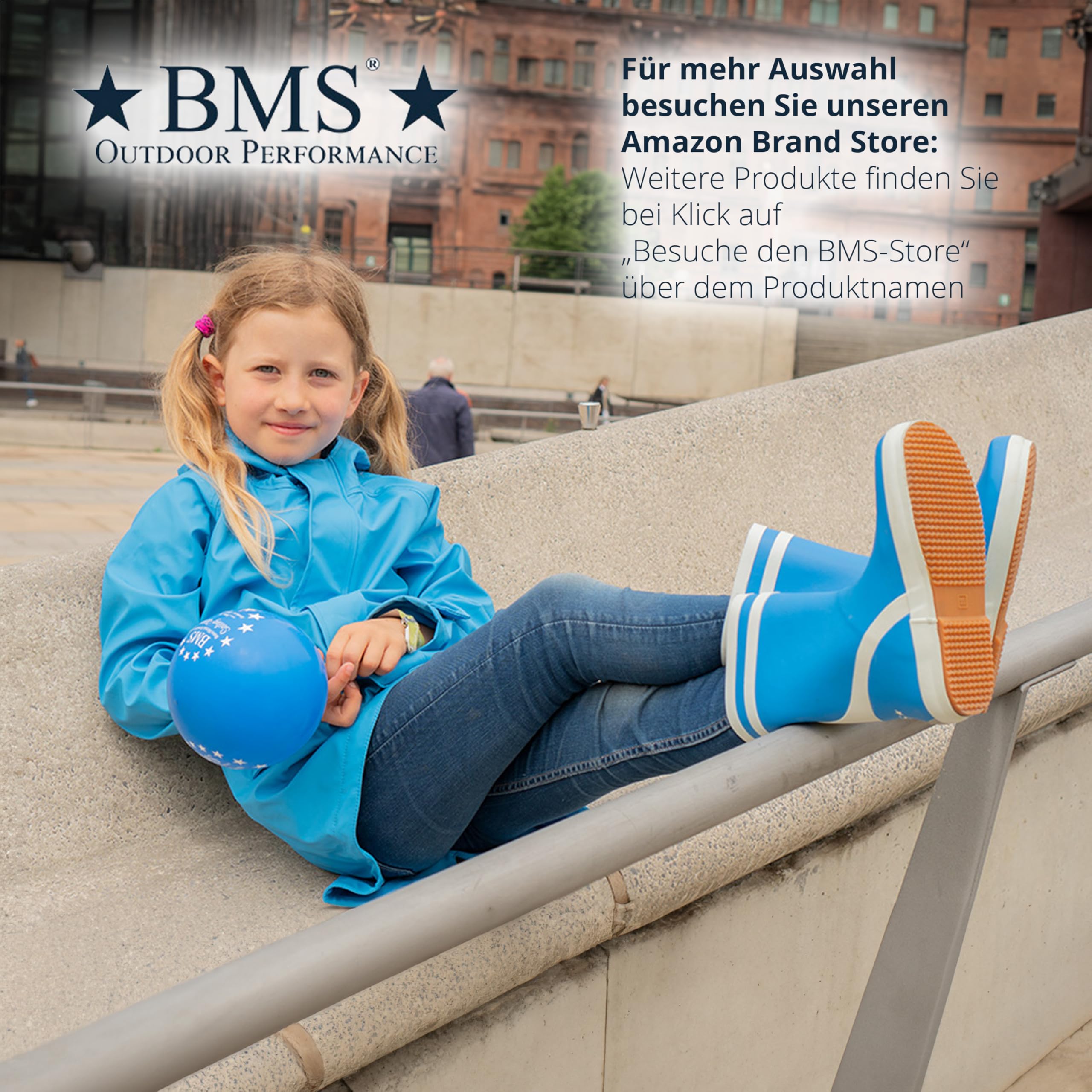BMS Kinder Gummistiefel Naturkautschuk