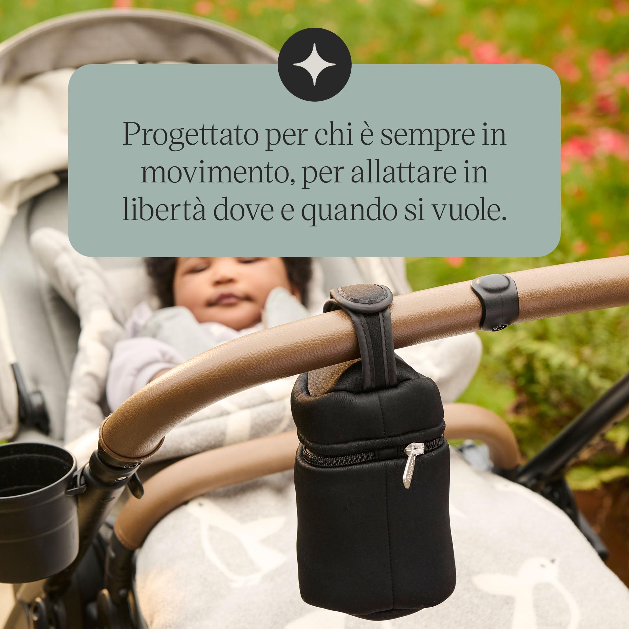 Tommee Tippee Portabiberon termici per biberon Natural Start, confezione da 2, portatili e leggeri, mantengono l’acqua calda o fredda, con cinghia regolabile