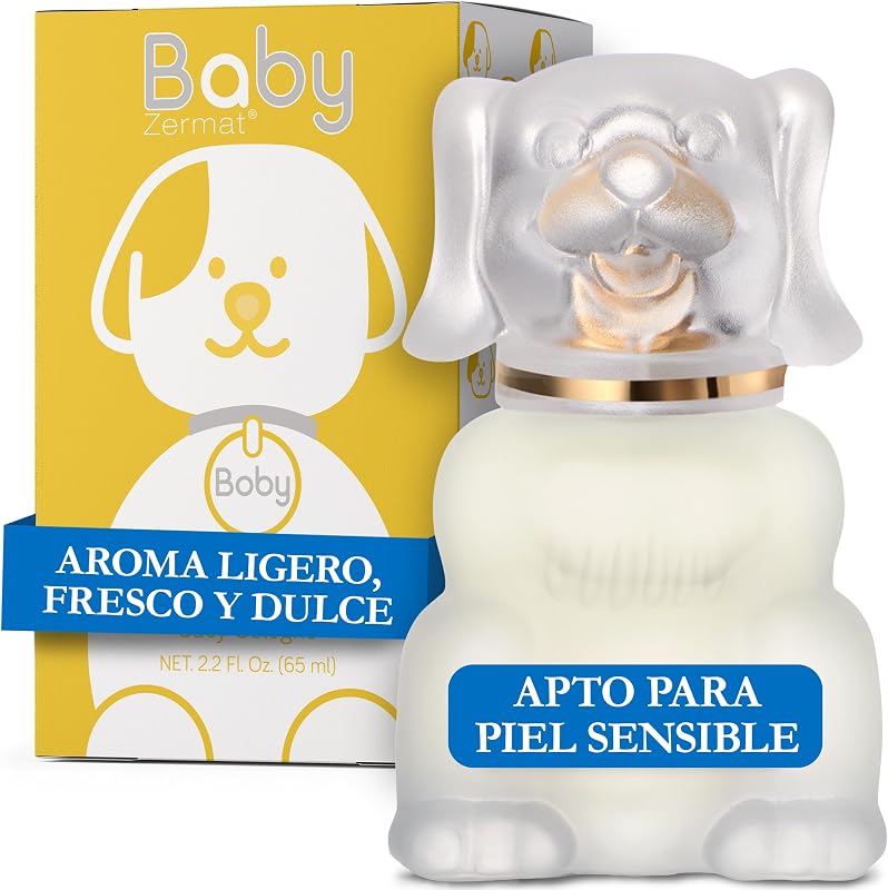 Zermat Boby | Perfume unisex Baby Colonia | Fórmula suave, hipoalergénica y sin parabenos | Perfume floral limpio y en polvo de larga duración Flores violetas y blancas | Perfumes para Bebés | 65ml/2,2oz