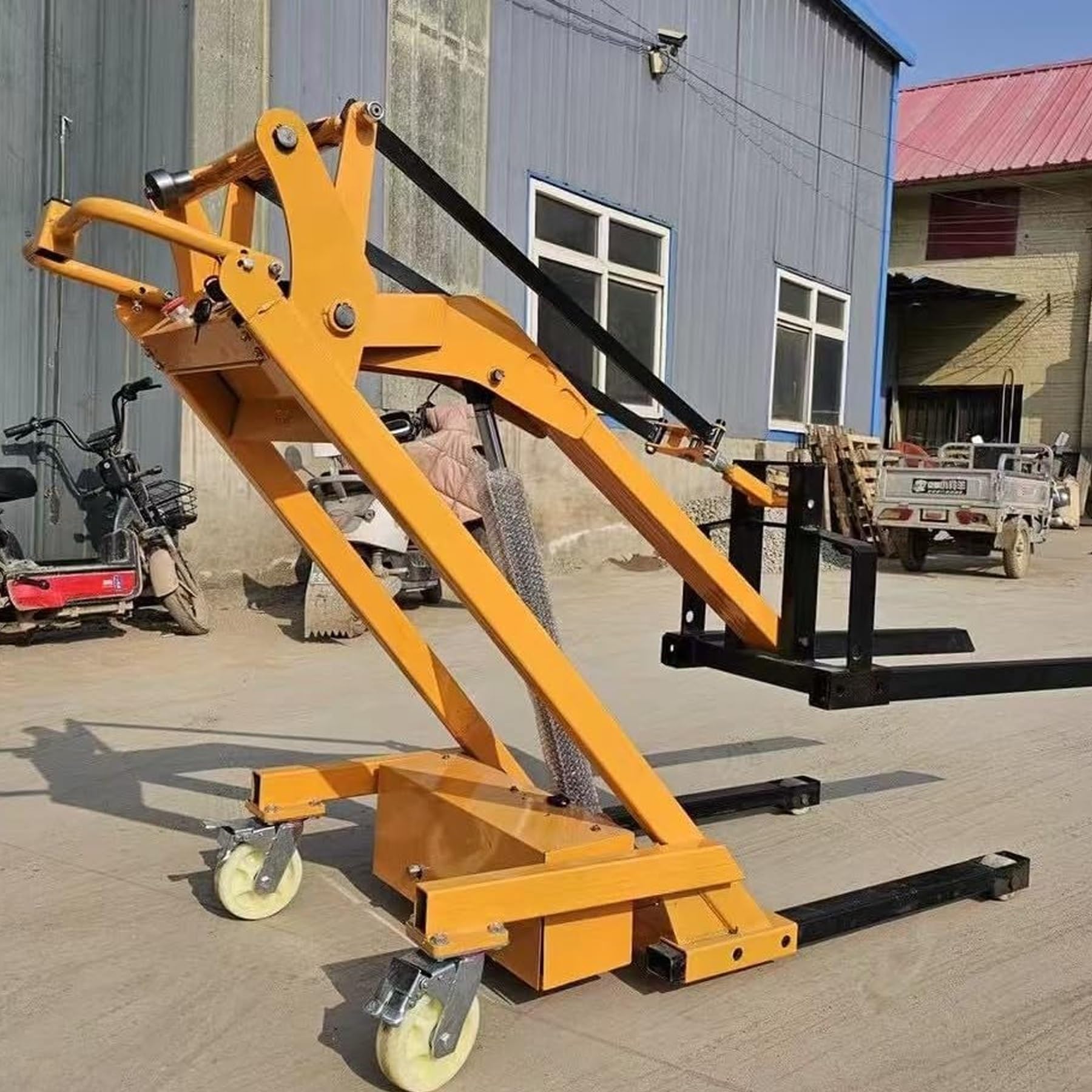 Apilador eléctrico, carretilla elevadora articulada eléctrica, capacidad de carga de 500 a 700 kg (1100 a 1543 lb), tamaño máximo de elevación: 67 a 63 pulgadas(500kg-1100lb)