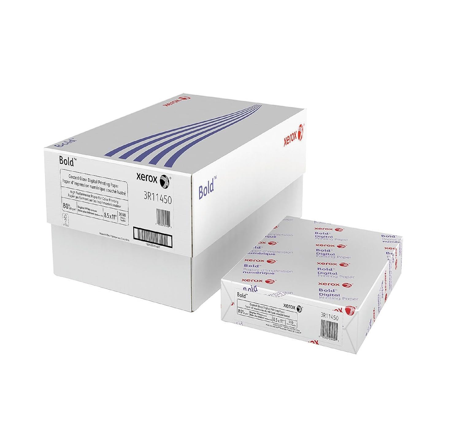 Xerox® Gloss Digital Elite Laser Paper, 94 Bright, 80lb, Letter