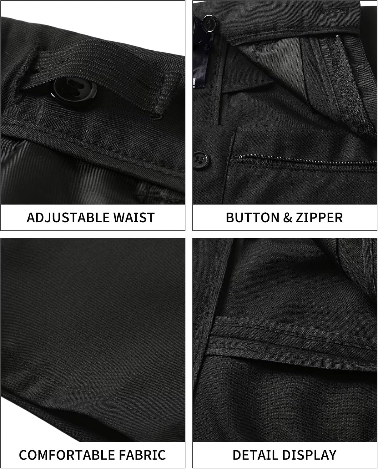 Boy Dress Pants for Boys Formal Slim Fit School Uniform Trousers