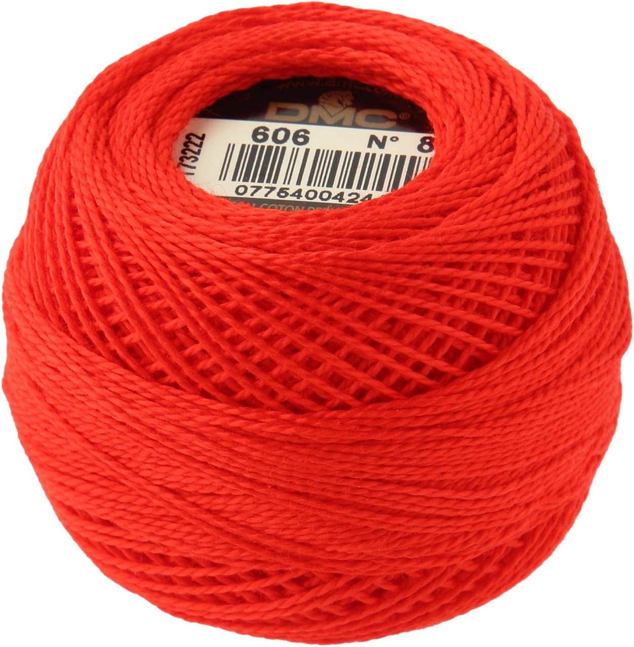 [10 Balls] DMC Cotton Pearl Yarn 606 DMC116-8B #606
