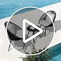 Image of DEVOKO 3 Piece Rope Patio Outdoor All Weather Furniture Conversation Bistro Set with Comfortable Cushions & Glass Top Table for Garden, Balcony, Lawn, Deck (Black & Off-White)