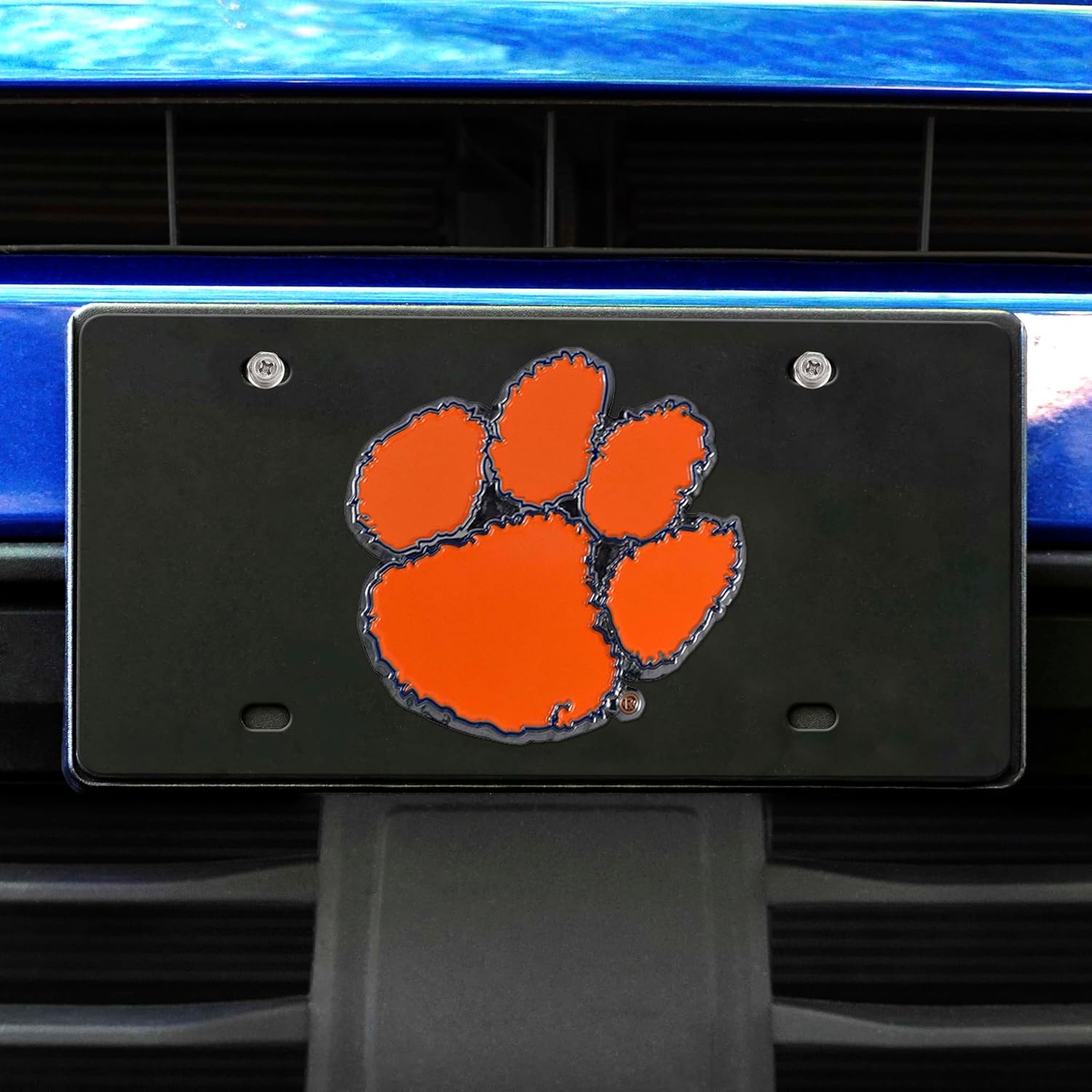 FANMATS 33610 Clemson Tigers 3D Black License Plate