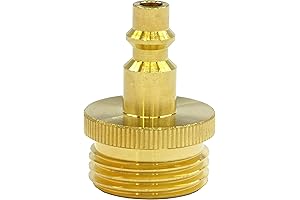 Winterize Blow Out Adapter for RV & Travel Trailer: Air Compressor Quick-Connect to Garden Hose