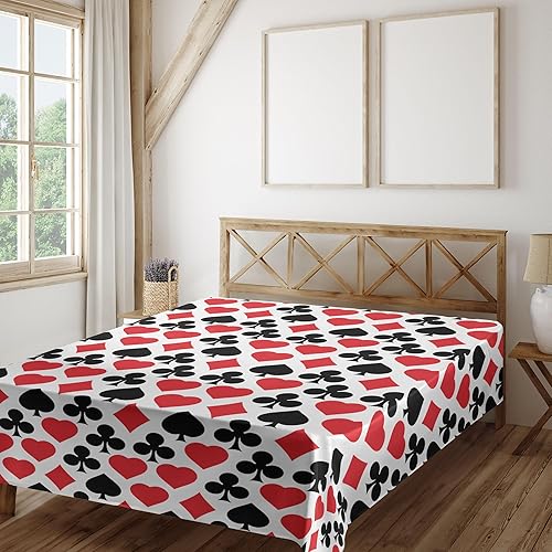 Vista 304 de Lunarable Sábana encimera de mapa del mundo, collage antiguo de mapas del Atlas antiguos, estampado vintage del grupo de civilización, suave y Beige