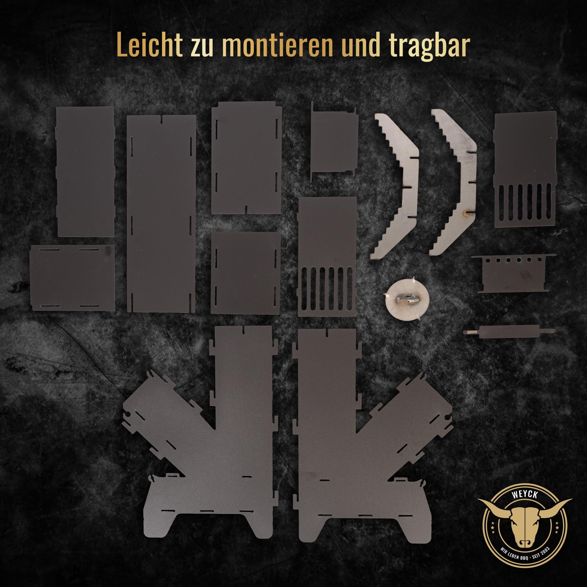 Komplettset – Raketenofen – inkl. Feuerplatte 5mm/50mm L #2043