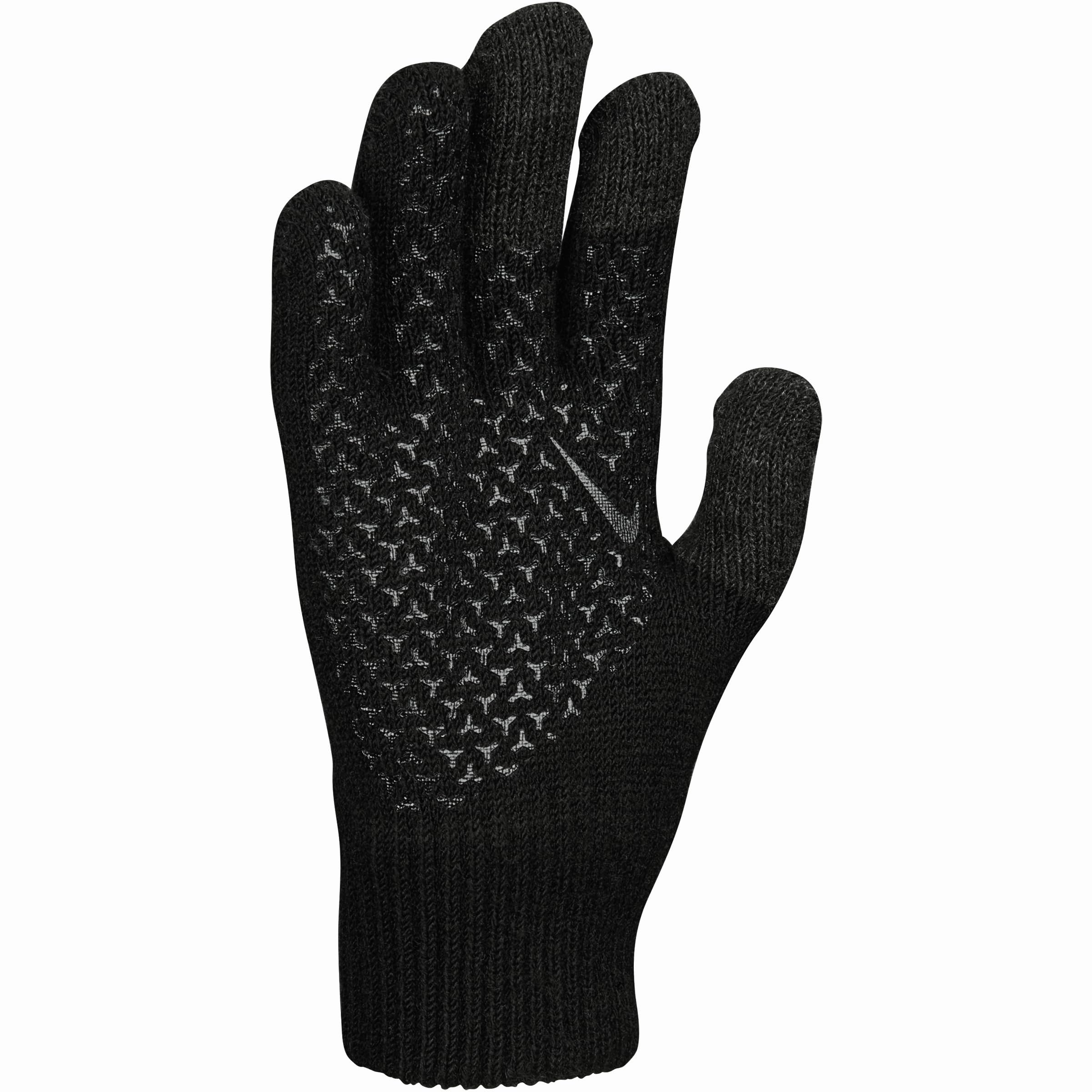 Nike YA Knitted Tech and Grip 2.0 Guantes Unisex para niños, Color Negro