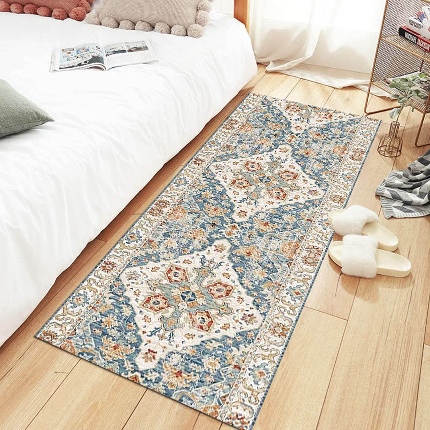Tapijtloper, voor in de gang, antislip, Marokko, gang, moderne designer keukenloper, tapijtloper, wasbaar, voor gang, geometrie, slaapkamer en woonkamer, breedte 60 cm, 70 cm, 80 cm, 90 cm, 100 cm, 120 cm Tapijtloper, voor in de gang, antislip, Marokko, gang, moderne designer keukenloper, tapijtloper, wasbaar, voor gang, geometrie, slaapkamer en woonkamer, breedte 60 cm, 70 cm, 80 cm, 90 cm, 100 cm, 120 cm