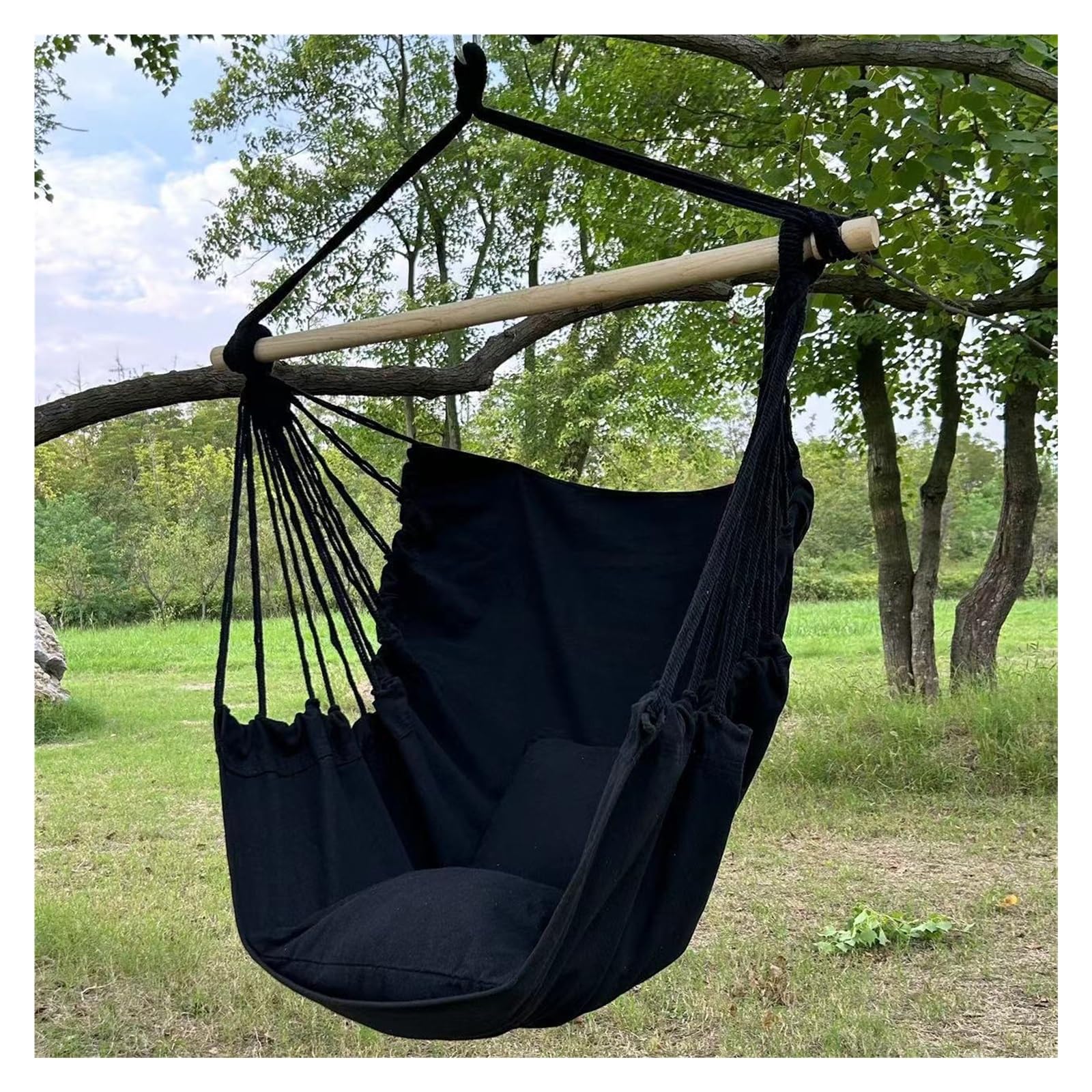 Leisure Fabric Hammock Chair, Outdoor Swing Chair Hammock, College Dormitory Hammock Swing Rocking Chair, Anti Rollover Hammock