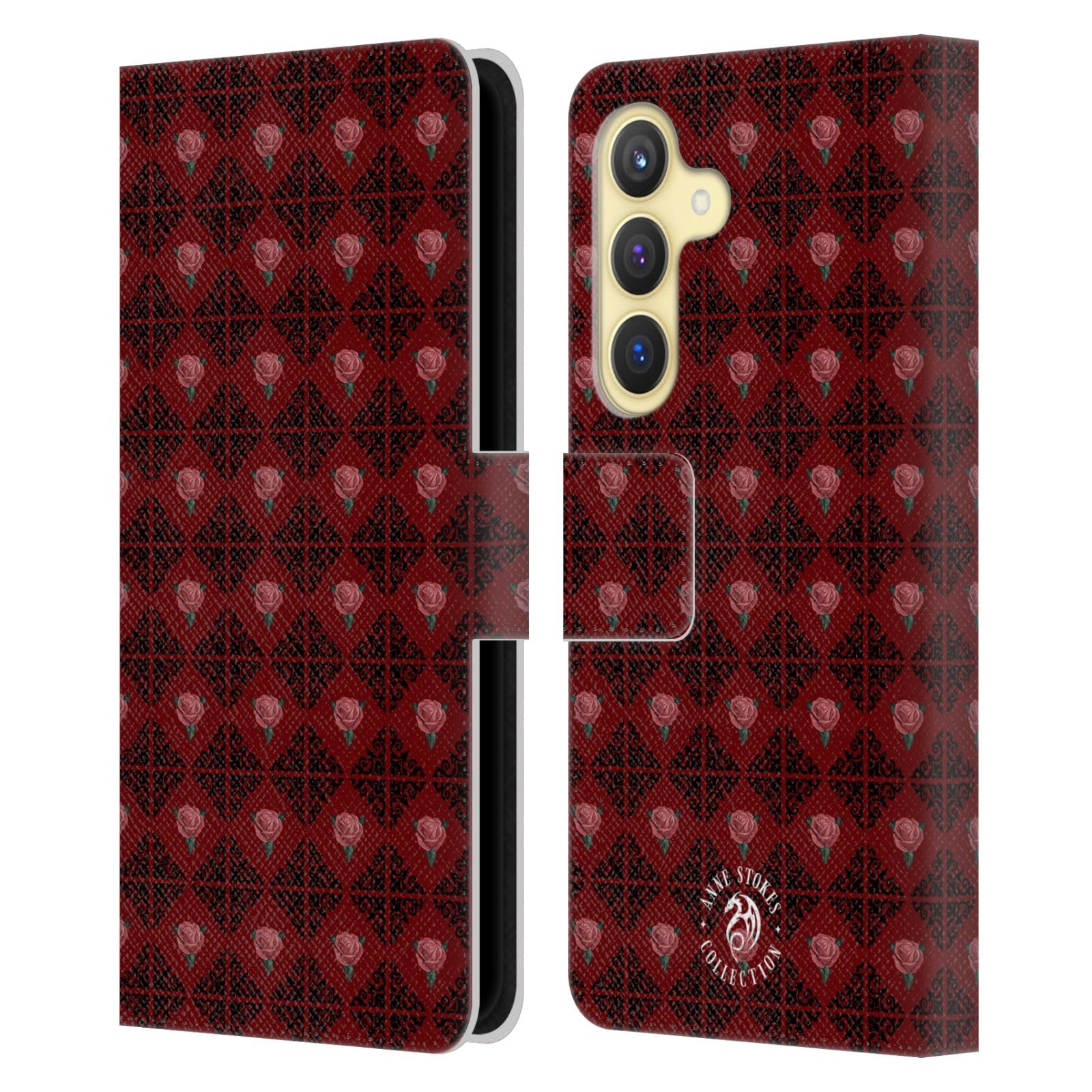 Carcasa de Cuero Tipo Libro Samsung S24 5G Head Case Designs Anne Stokes 7