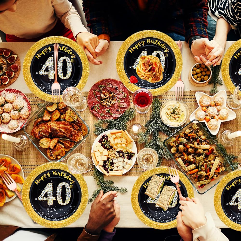 Amazon.co.jp: 40歳の誕生日パーティー用品 40歳の誕生日プレート 7