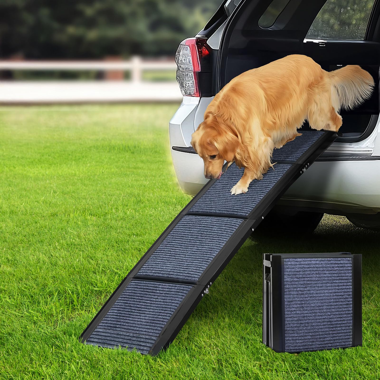 Truck Portable Ramp For Dogs PawHut Portable Folding Pet Ramp, Dog