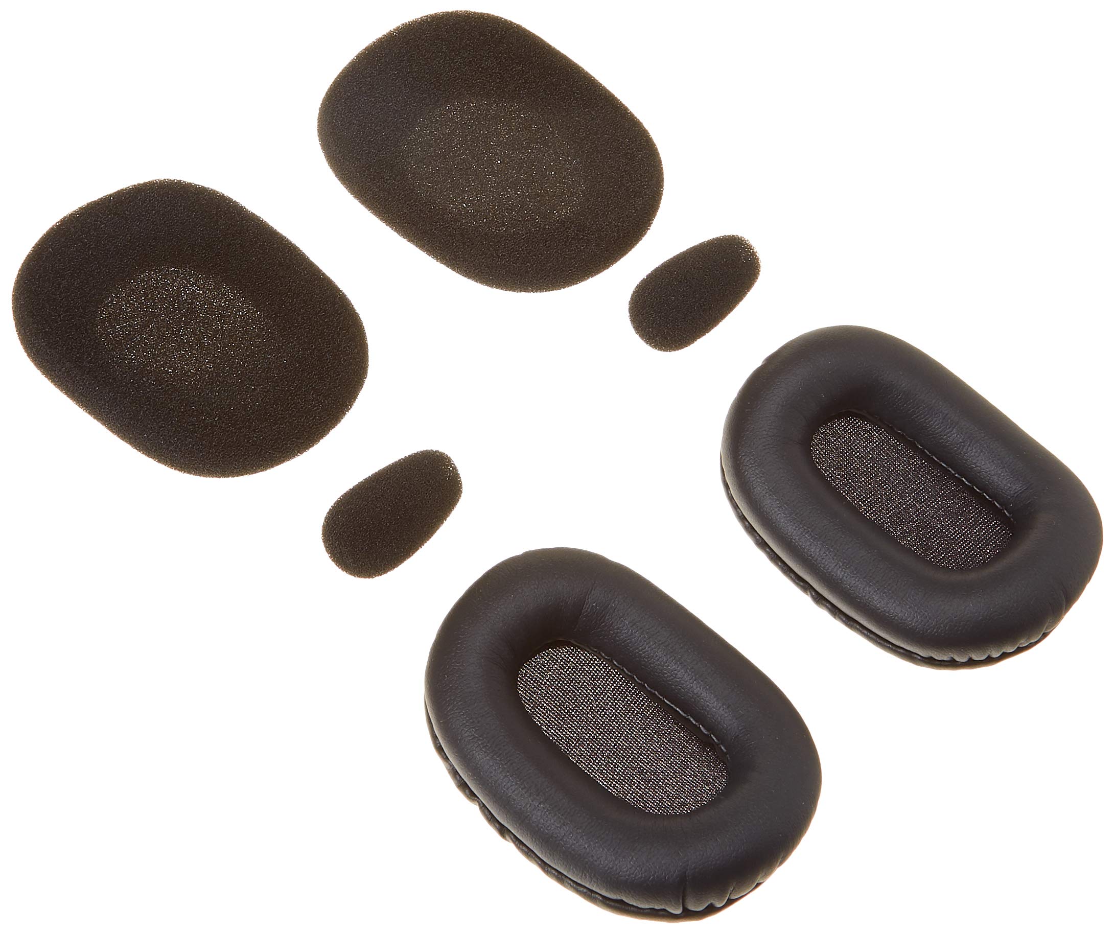 JabraBlueParrott B450-XT Replacement Ear Pad Cushions and Microphone Windscreen Cushions Kit 6 Pieces