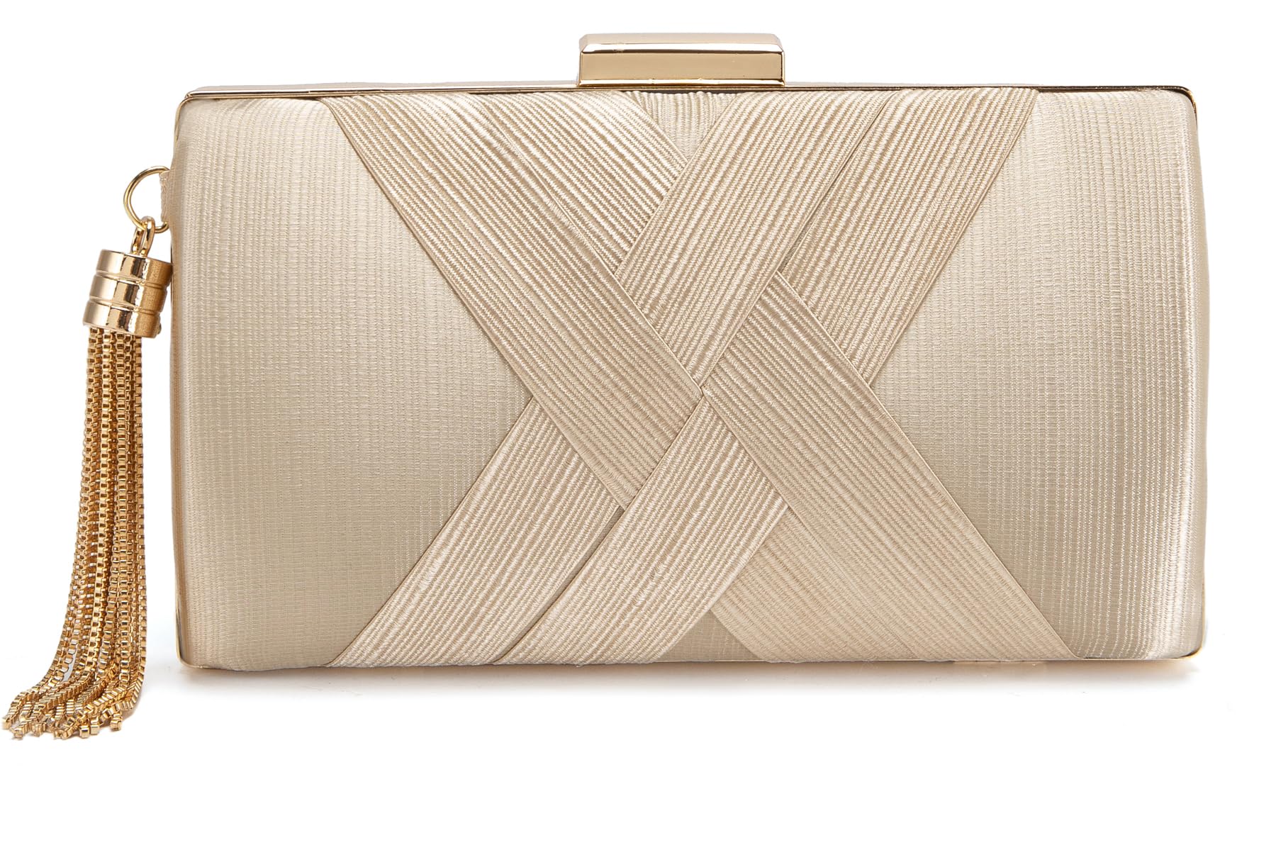 Clutch Purses for Women Formal Evening Clutch Purse Shoulder Cross Body Bags for Wedding Party Handbag with Tassel