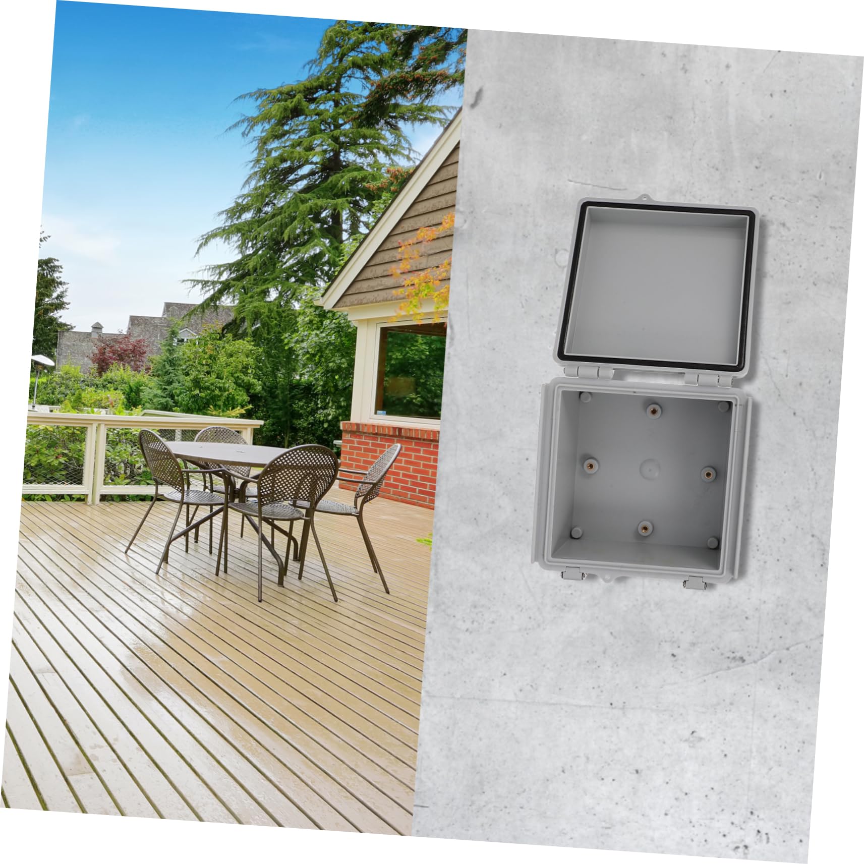 Boîte De 2 Pièces Boîte de jonction étanche pour câble boîtes de jonction de puissance cas de projet électrique boîte de derivation etanche Boîte de jonction électrique abdos