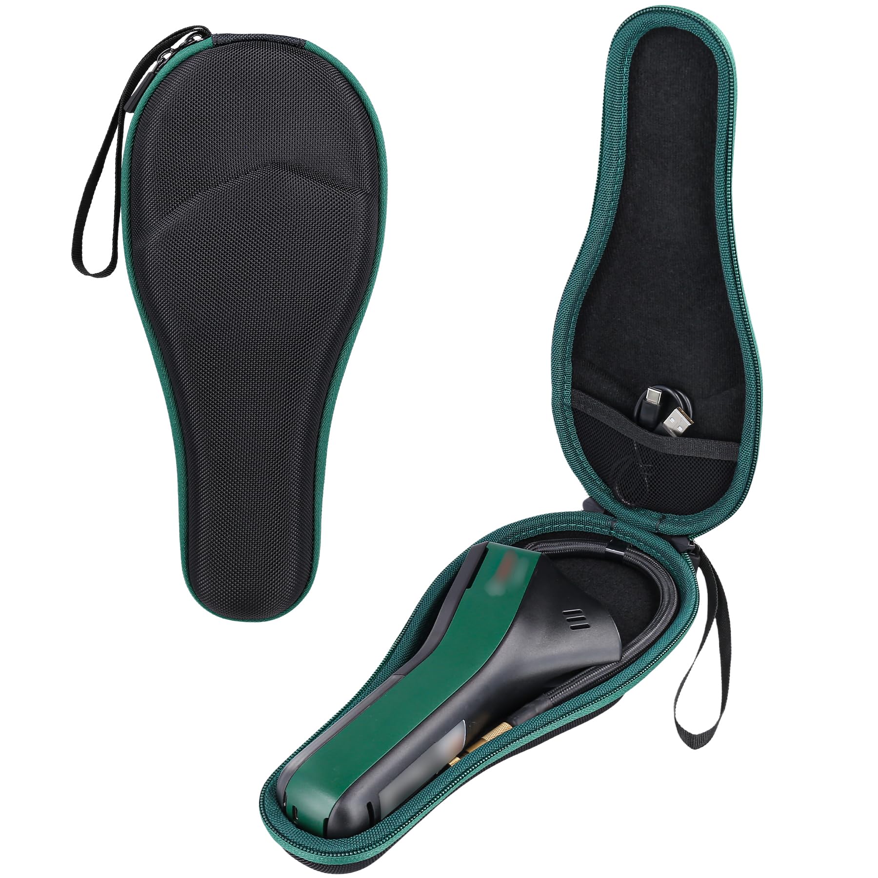 co2CREA Harte Tasche für Bosch Fahrradpumpe Luftpumpe Mini Kompressor EasyPump, Nur hülle(Schwarz)