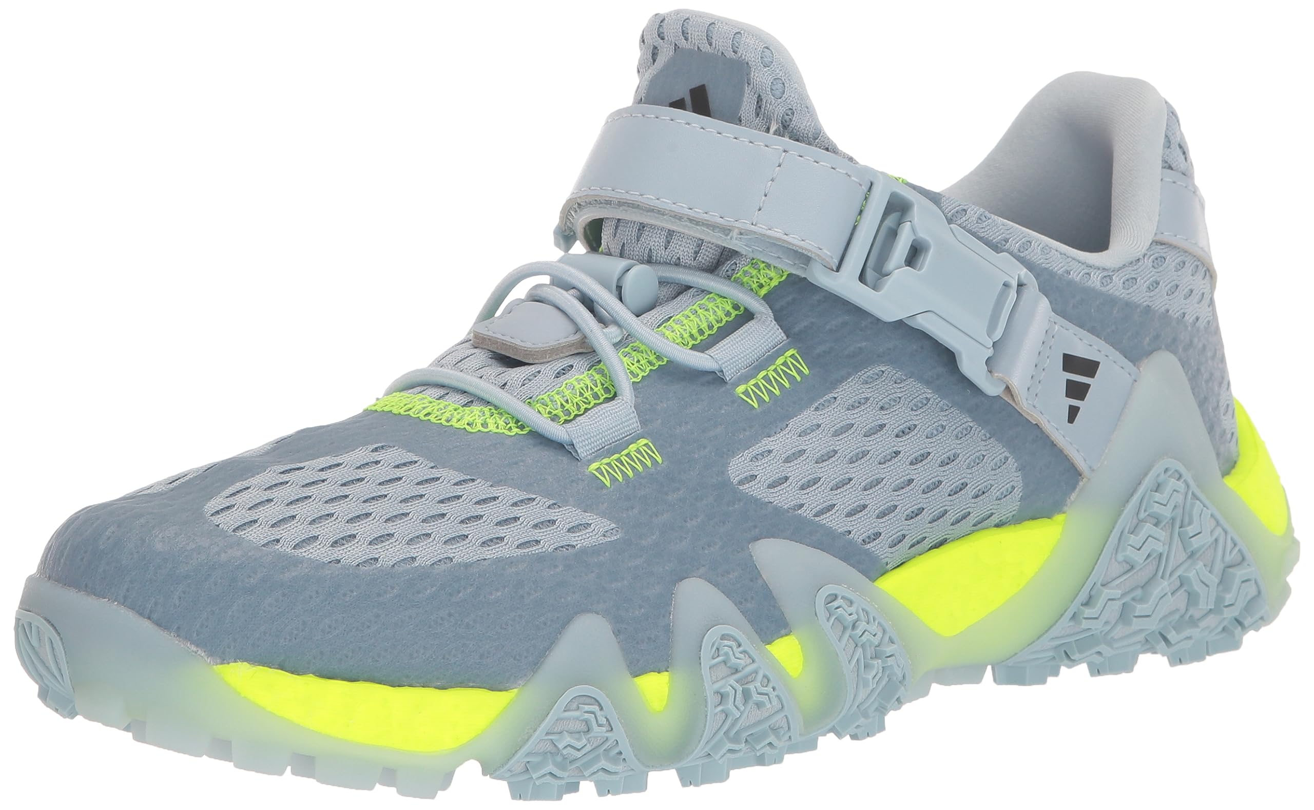 adidas Men's Adicross Low Spikeless Golf Shoes, Wonder Blue/Core Black/Lucid Lemon, 6.5