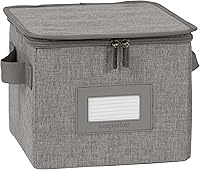 Vista 37 de Covermates Keepsakes - Caja de almacenamiento con cremallera superior - Poliéster resistente - Asas reforzadas - Diseño apilable - Almacenamiento