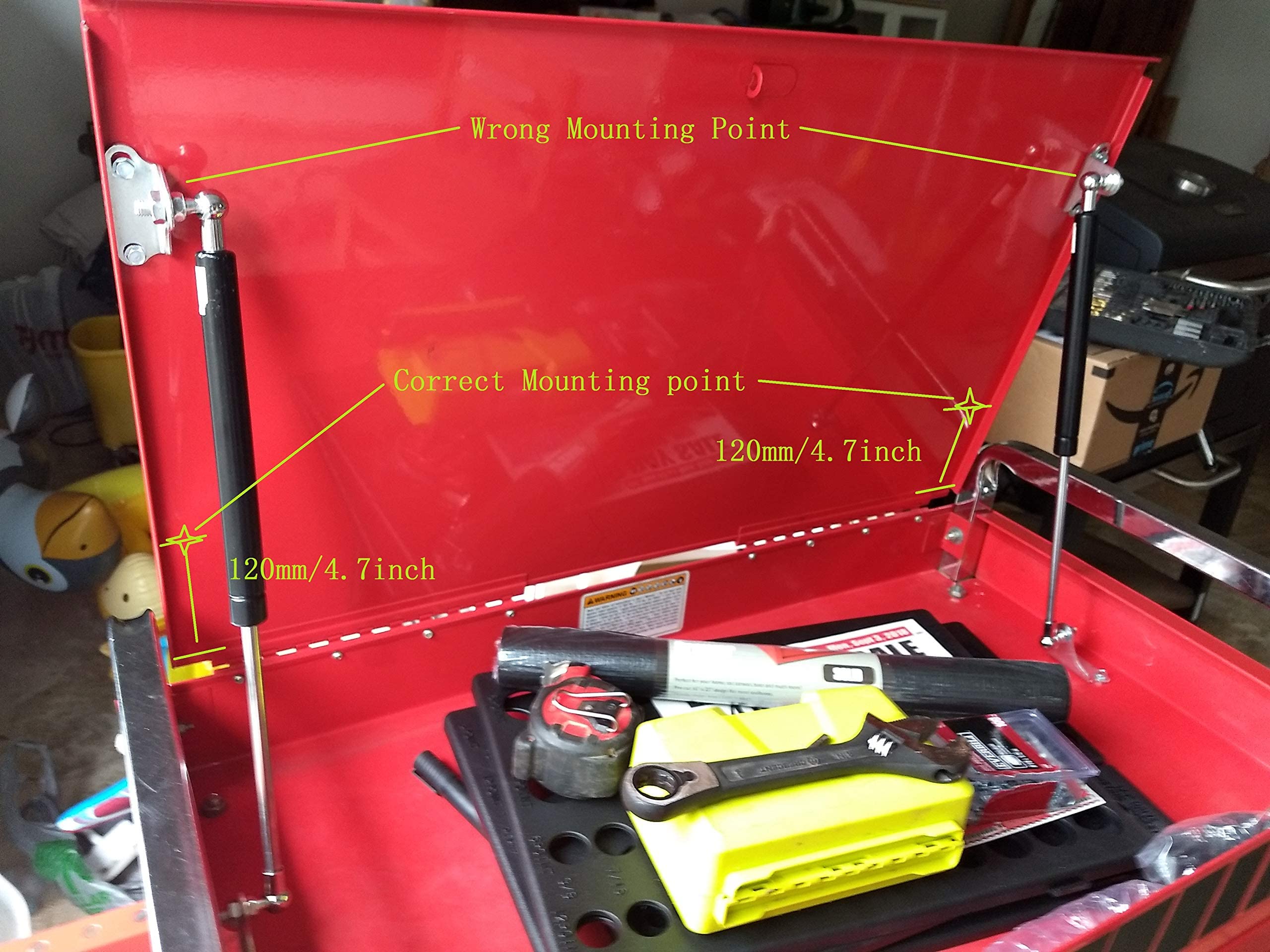 Buy Apexstone 100N/22.5lb Gas Struts 15 inch Gas Strut Lift Support Gas