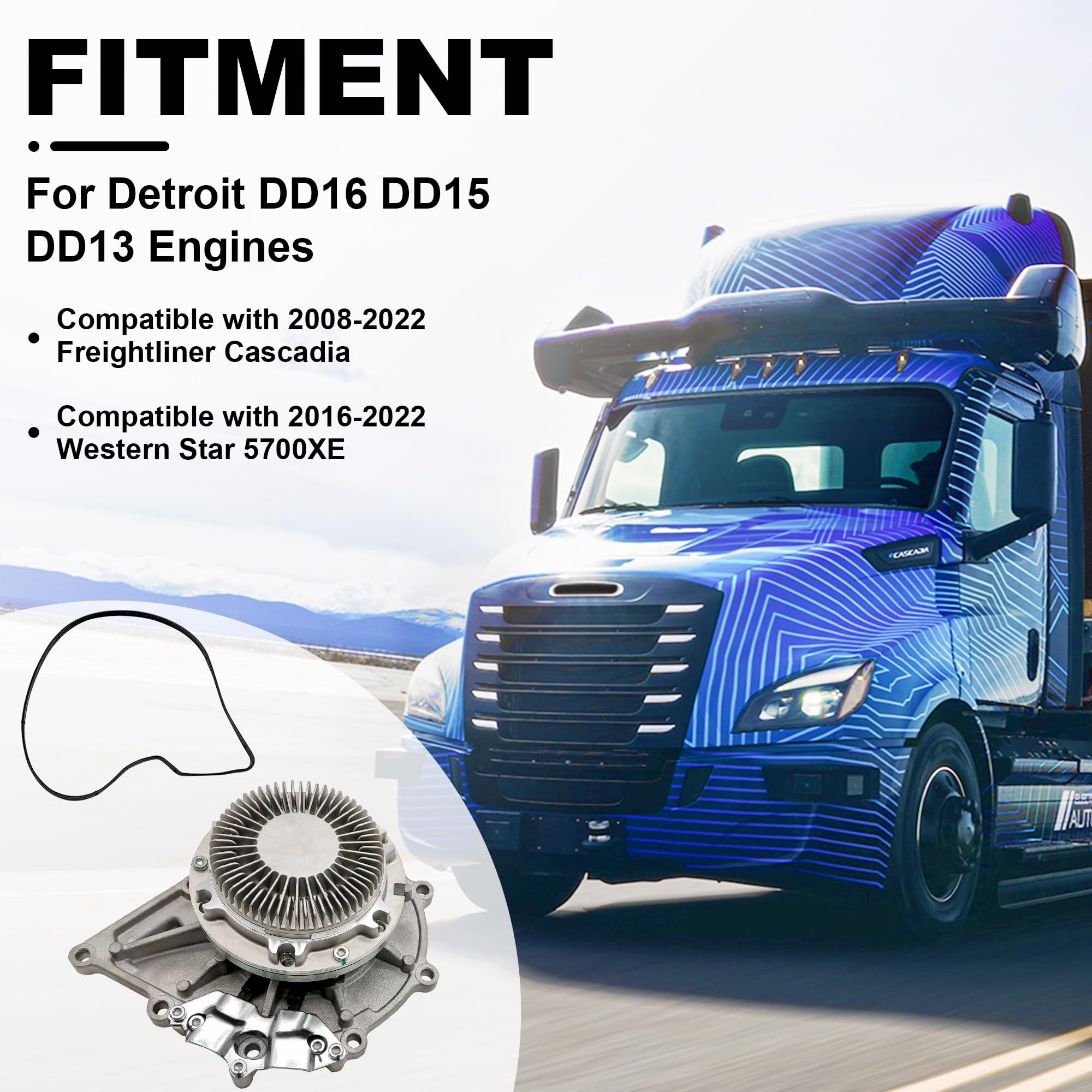 Amazon.com: PartsFlow EA4712001101 Water Pump with Belt