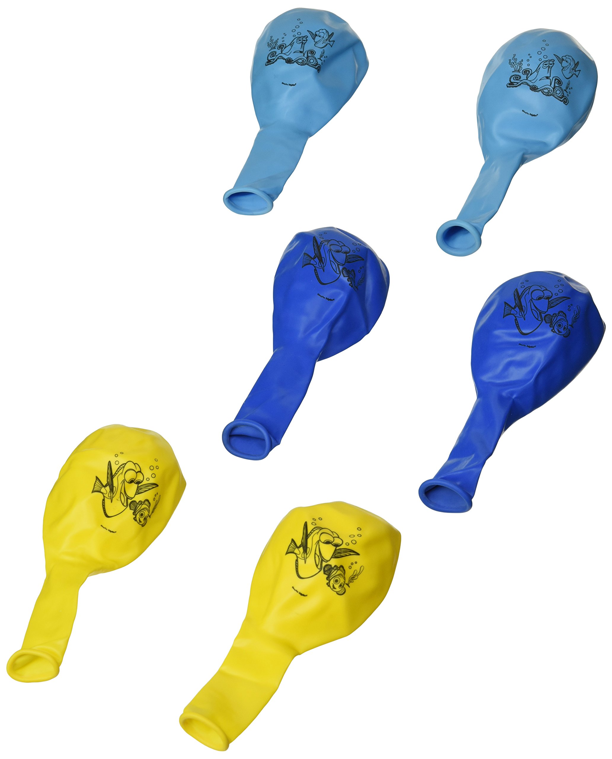 amscan Finding Dory Nemo Birthday Party Latex Happy Birthday Balloons x 6