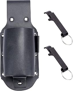 GORGECRAFT Funda de piel sintética para cerveza, soporte para cinturón para botellas de cerveza, bolsa de cintura