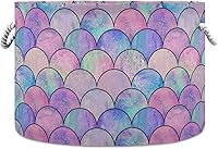 Vista 20 de visesunny Cesta plegable de gran capacidad con asas de algodón duraderas, solución organizadora para el hogar, oficina, dormitorio, armario