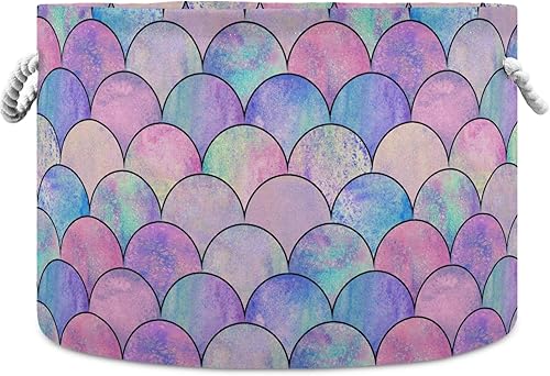 Miniatura 20 de visesunny Cesta plegable de gran capacidad con asas de algodón duraderas, solución organizadora para el hogar, oficina, dormitorio, armario