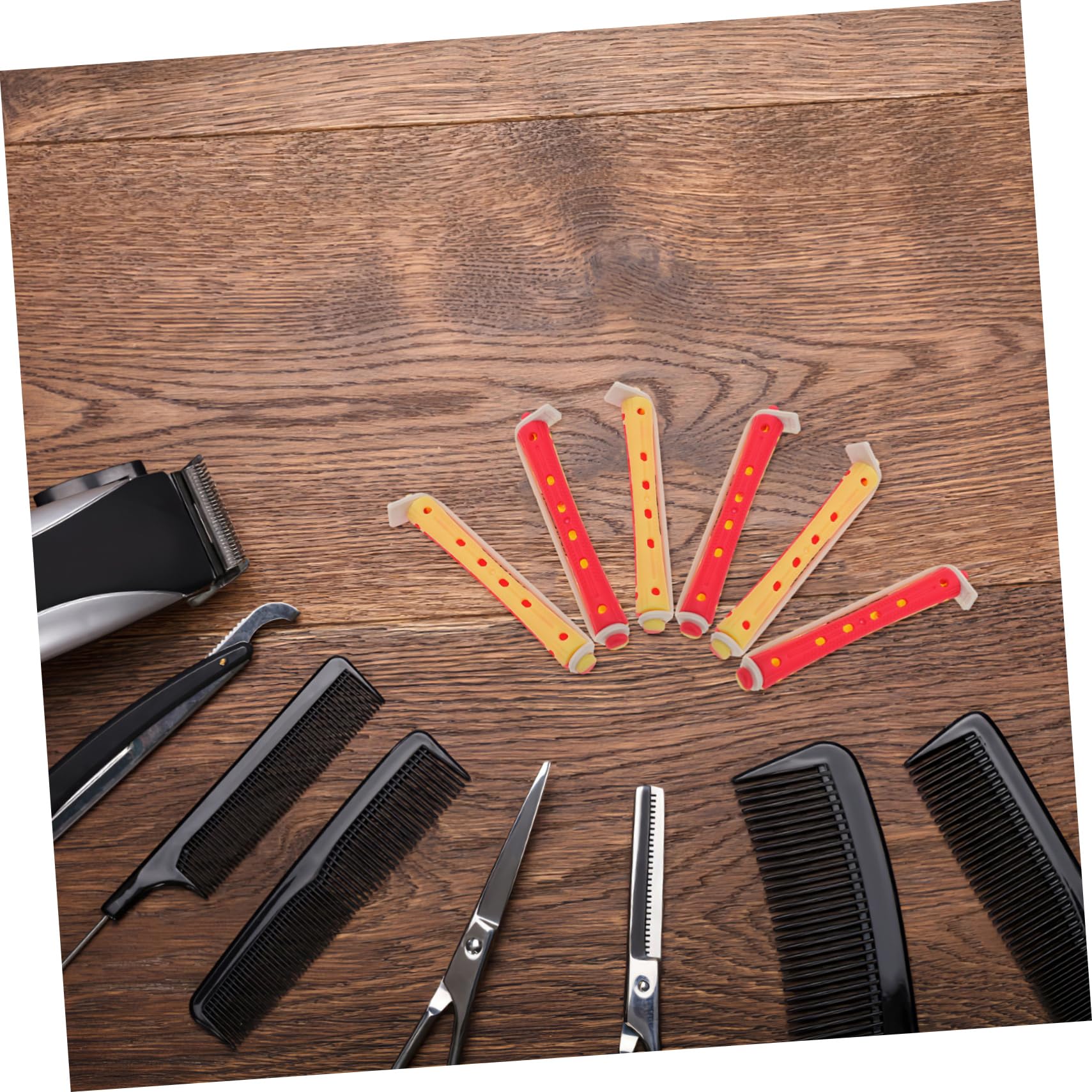 96 Piezas Varillas de Permanente sin para Cabello Huecos para Naturales Kit Práctico para Casa y Salón Protección Térmica y Definidos