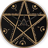 Vista 9 de Reloj de pared de madera, arte de pared, decoración del hogar, calcomanías mágicas de números para bricolaje, sala de estar, nubes, cocina, hongo