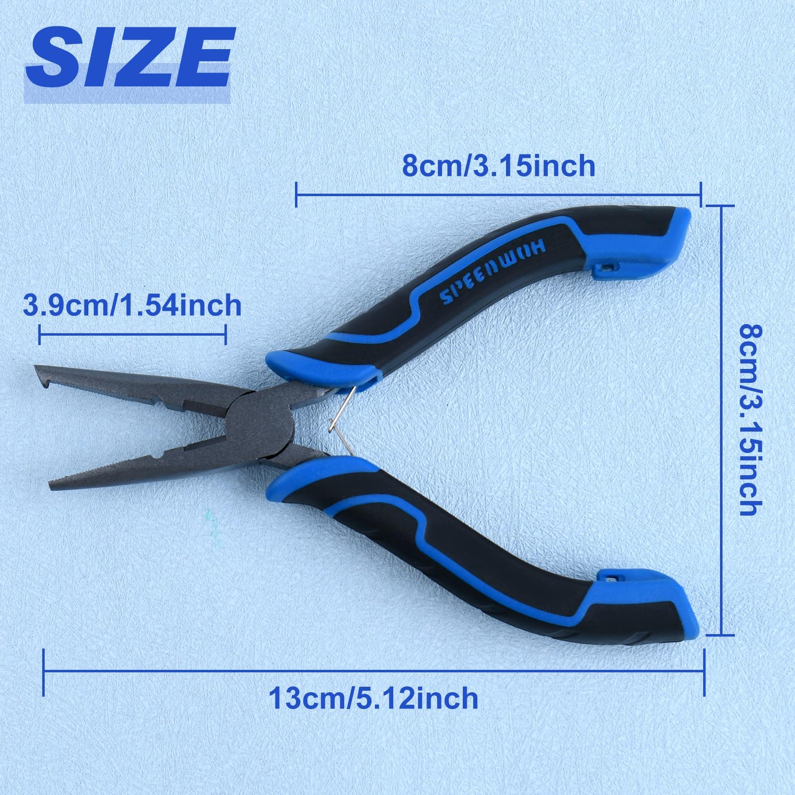 Pince Multi-Outils SPEEDWOX Pour Pêche - Anneaux, Hameçons, Coupe-ligne, Sertissage - 13 Cm