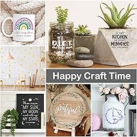 Vista 2 de HTVRONT Vinilo permanente beige – Rollo de vinilo adhesivo permanente beige brillante de 12" x 14 pies compatible con máquina de corte Cricut