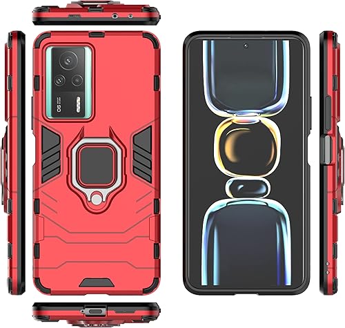 Vista 26 de Funda para Huawei P60 Art Caso,Soporte de montaje magnético para Huawei P60 Art MNA-AL00 Case Negro