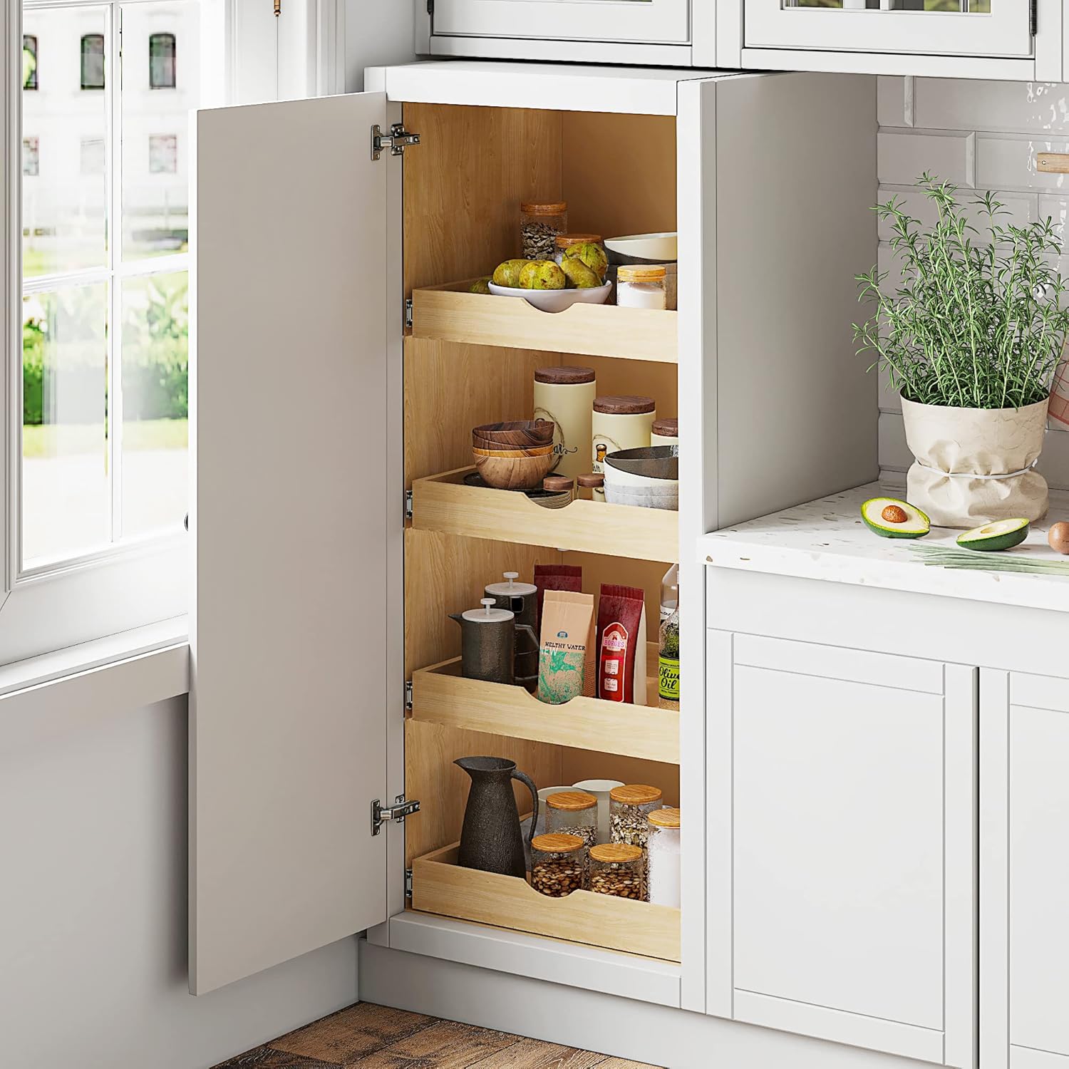 WelFurGeer Pull Out Organizer, Pots and Pans