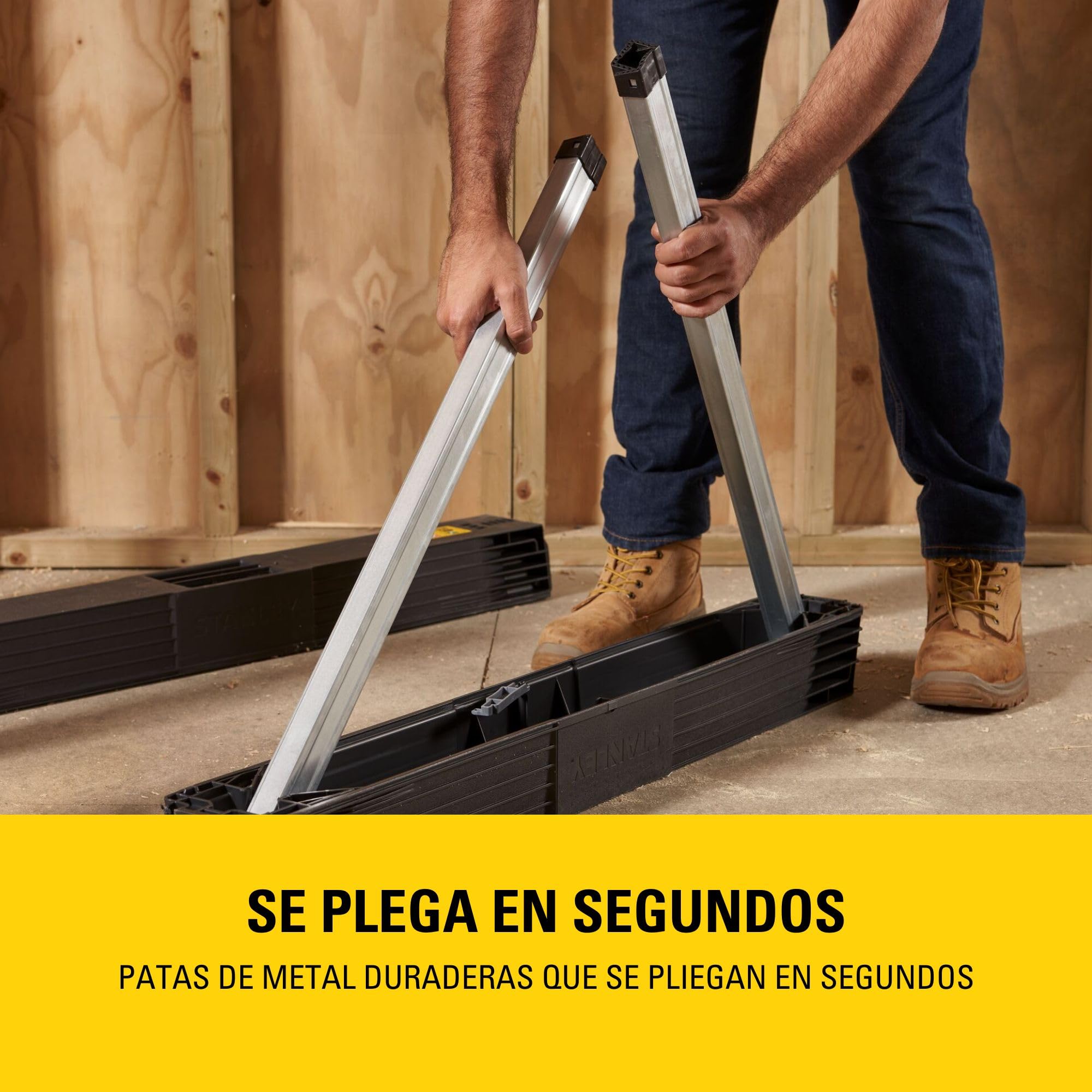 STANLEY Caballetes Metálicos Plegables 340Kg Par 1-97-475