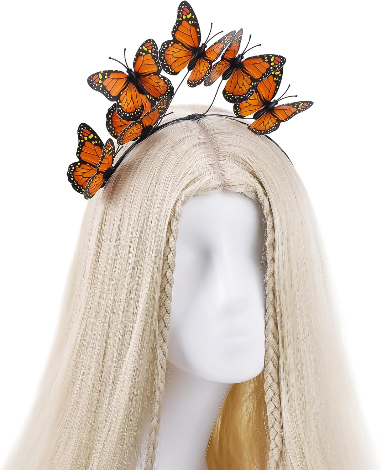 Butterfly Fascinator Hats Headband Monarch Butterfly Crown Tea Party Kentucky Halloween Costume Headpiece - Image 3