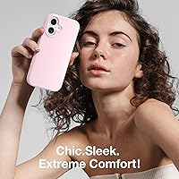 Vista 395 de GONEZ Funda de silicona para iPhone 15 Pro Max, compatible con Magsafe, protector de cámara + protector de pantalla, forro de microfibra suave Negro